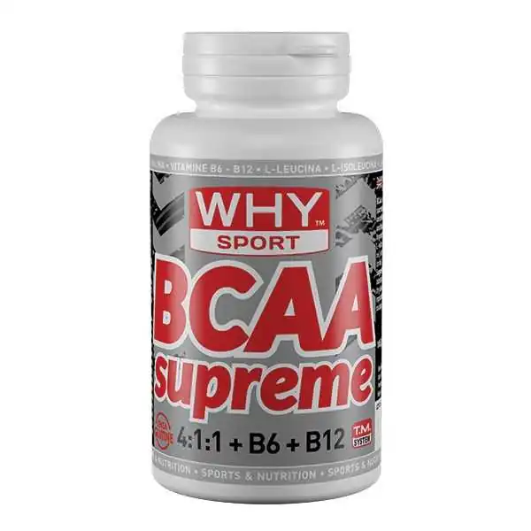 WHY SPORT BCAA SUPREME 4:1:1 + B6 + B12 100 compresse, WHY SPORT