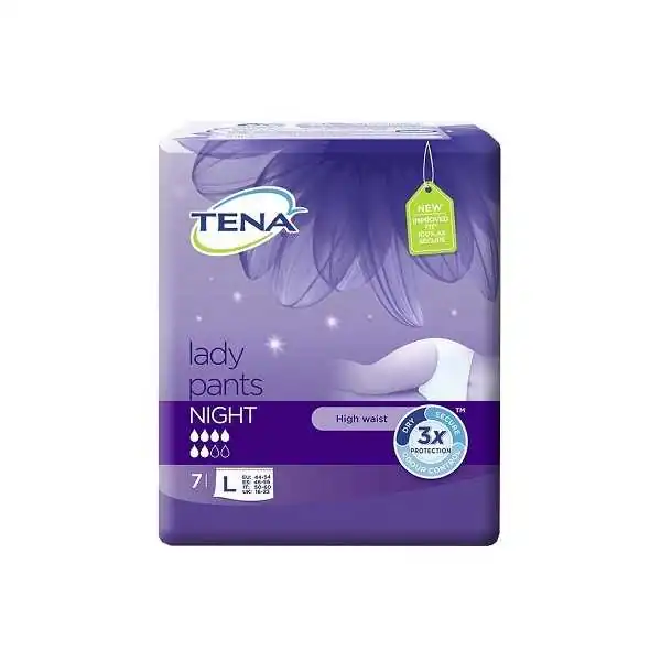 TENA LADY PANTS NIGHT L 7 PezZi, TENA