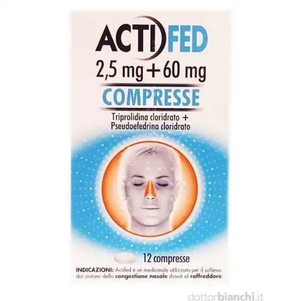 ACTIFED 2,5mg + 60mg compresse, Johnson&amp;amp;Johnson