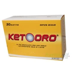 KETOORO 40mg KETOPROFENE  30 Bustine orosolubili, EG EUROGENERICI