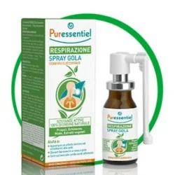 Puressentiel Respirazione SPRAY GOLA 4 Oli Essenziali 15ML, PURESSENTIEL