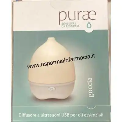 Purae Diffusore Di Essenze Ultrasuoni USB GOCCIA, PURAE