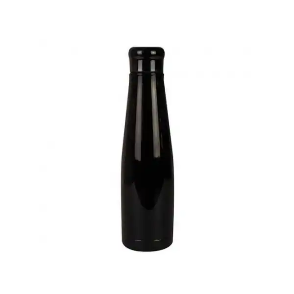 Borraccia termica in acciaio Nero cromato/Black Chrome, Woodenway