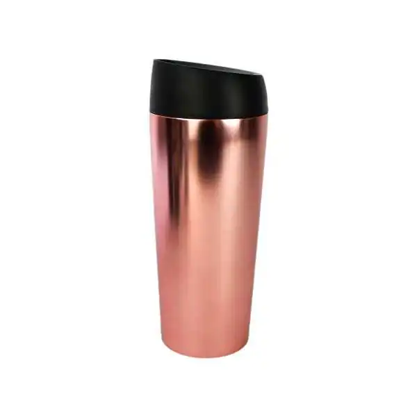 Travel Mug termica in acciaio Oro Rosa, Woodenway