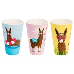 Set 3 Tazze in bamboo 400mL Lama ECO, Woodenway