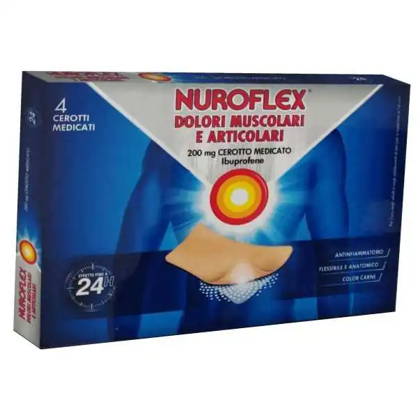 NUROFLEX DOLORI MUSCOLARI *4 CEROTTI TRASDERMICI 200MG, RECKITT BENCKISER