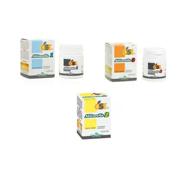 GSE Alitorelle 3 - Confezione: pilloliera da 60 compresse masticabili., GSE ProdecoPharma