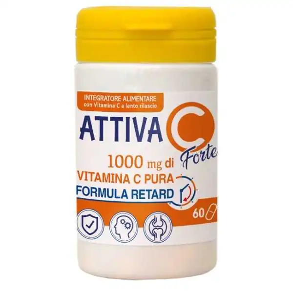 Pharmalife ATTIVA C FORTE 60 Compresse - Vitamina C formulazione Retard, Pharmalife Research srl