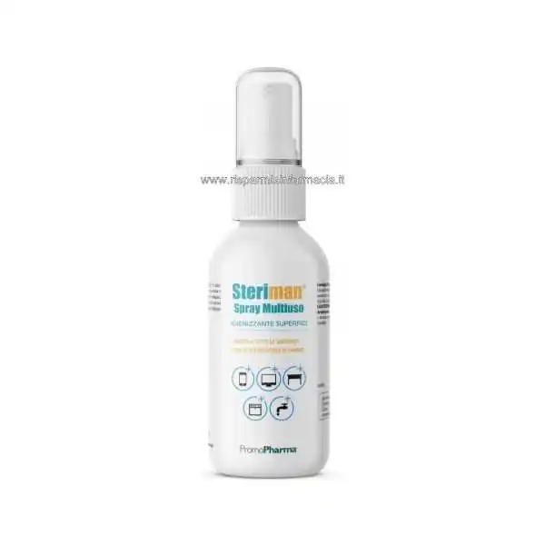 Steriman Gel - Spray igienizzante Multiuso 100ml, PROMOPHARMA SPA
