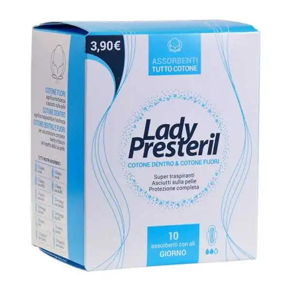 Lady Presteril 10 Assorbenti Giorno Ali | Farma di Fiducia