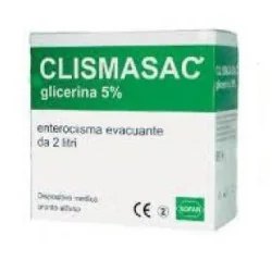 Clismasac Enteroclisma Evacuante a Base di Glicerina al 5%, Sofar