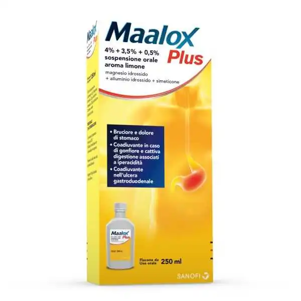 Maalox Plus Flacone 250 ml | Farma di Fiducia