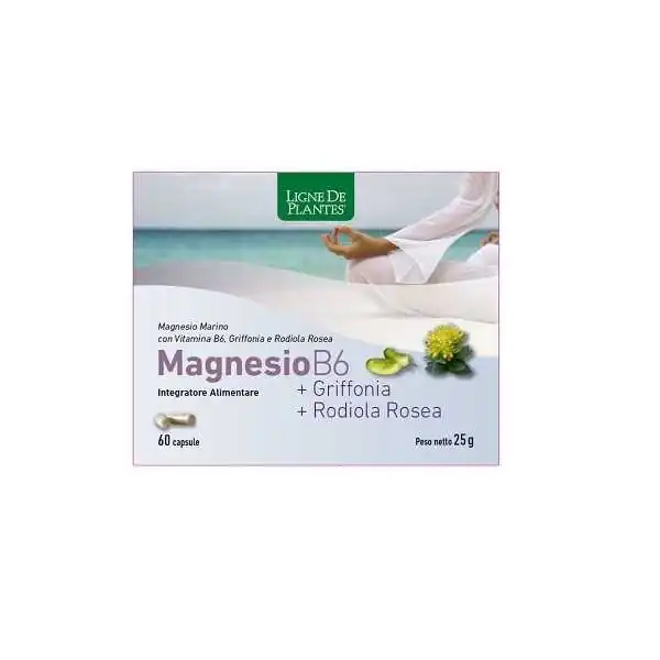 Magnesio B6+Griffonia +Rodiola Rosea 60 Capsule, NATURA SERVICE Srl