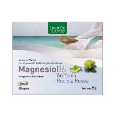Magnesio B6+Griffonia +Rodiola Rosea 60 Capsule, NATURA SERVICE Srl