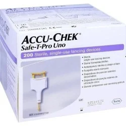Accu-Chek Safe T-PRO Uno 200 Pezzi, ROCHE DIABETES CARE ITALY SpA