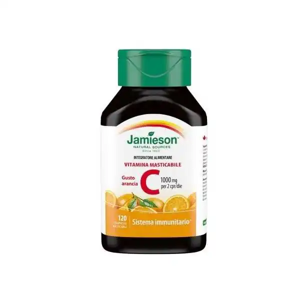 Jamieson Vitamina C 1000 Masticabile 120 Compresse Arancia  |  Farma di Fiducia