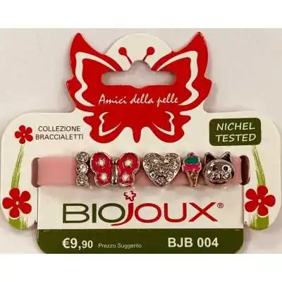 BioJoux BRACCIALETTO ROSE SILICON  Con CHARMS, SANICO Srl