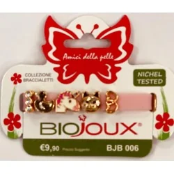 BioJoux BRACCIALETTO ROSE SILICON  Con CHARMS, SANICO Srl