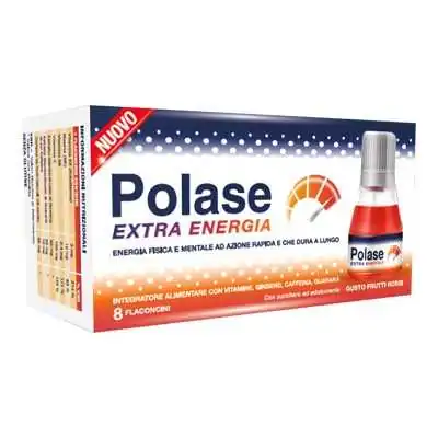 Polase Extra Energia 8 flaconcini, GLAXOSMITHKLINE C.HEALTH.Srl