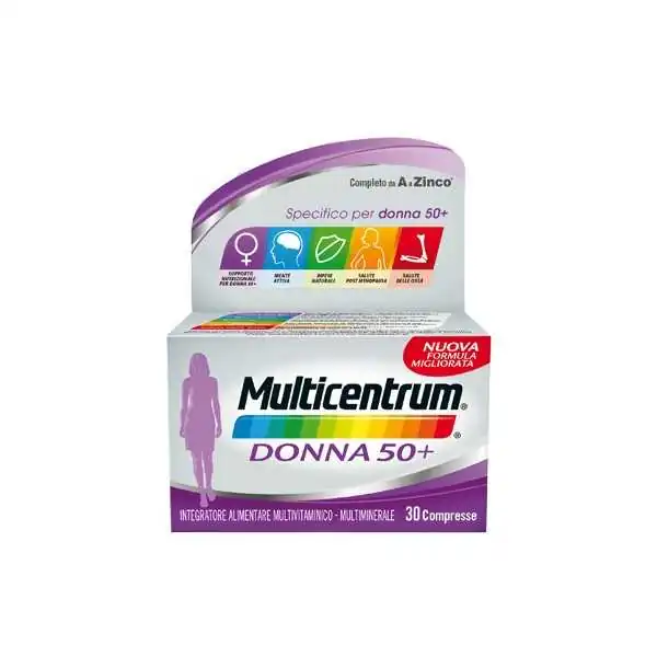 Multicentrum Donna 50+ 60 Compresse, GLAXOSMITHKLINE C.HEALTH.Srl