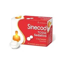 Sinecod Tosse Sedativo 5 mg 18 pastiglie senza zucchero, GLAXOSMITHKLINE C.HEALTH.Srl