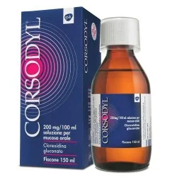 Corsodyl Soluzione 150ml 200mg/100ml Clorexidina, GLAXOSMITHKLINE C.HEALTH.Srl