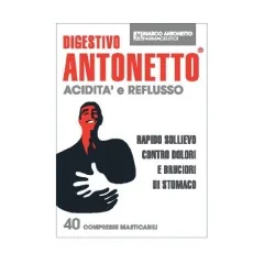 Digestivo Antonetto Acidita e Reflusso 40 Compresse, CHIESI FARMACEUTICI SpA