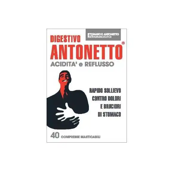 Digestivo Antonetto Acidita e Reflusso 40 Compresse, CHIESI FARMACEUTICI SpA