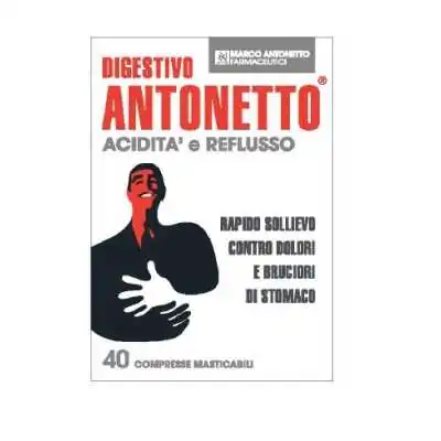 Digestivo Antonetto Acidita e Reflusso 40 Compresse, CHIESI FARMACEUTICI SpA