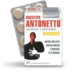 DIGESTIVO ANTONETTO Crema LIMONE 40 Compresse Masticabili, CHIESI FARMACEUTICI SpA