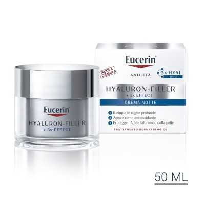 Eucerin Crema Hyaluron Filler Notte 50ml, Eucerin