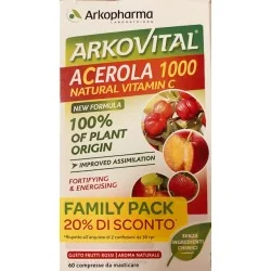 ARKOVITAL ACEROLA 1000 FA 60 Compresse Vitamina C | Farma di Fiducia