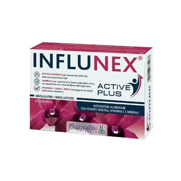 Influnex active plus 30 compresse | Rispamia In Farmacia