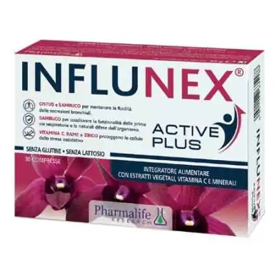 Influnex active plus 30 compresse | Rispamia In Farmacia