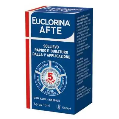 EUCLORINA Afte Spray 15 ml | Farma di Fiducia