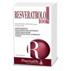 PHARMALIFE RESVERATROLO 100% 30 COMPRESSE, Pharmalife Research srl