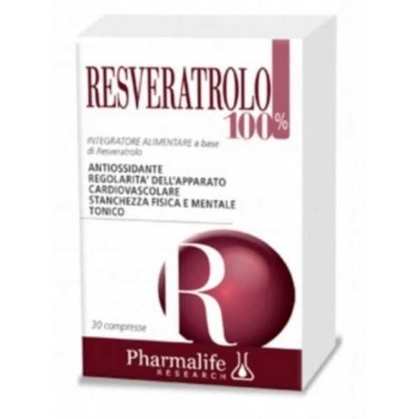 PHARMALIFE RESVERATROLO 100% 30 COMPRESSE, Pharmalife Research srl