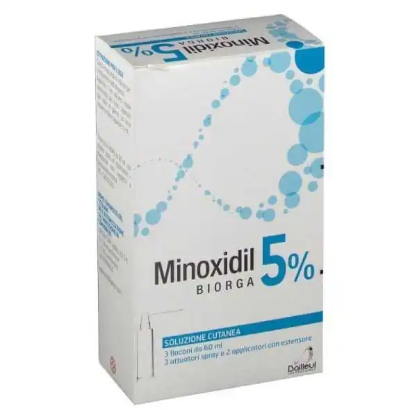 Minoxidil Biorga 5% 3 Flaconi  | Farma di Fiducia