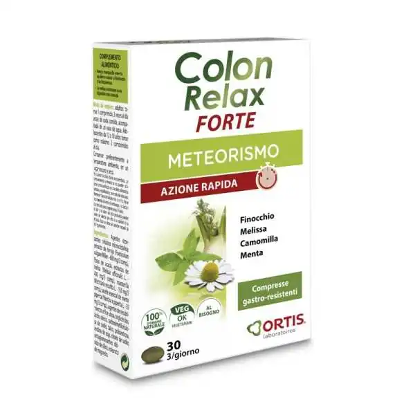 Ortis Colon Relax Forte 30 Compresse, Ortis
