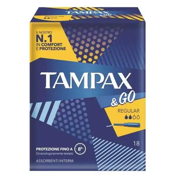 TAMPAX&amp;GO REGULAR 18 Pezzi, FATER SpA