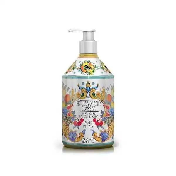 Maioliche Sapone Liquido Sicilian Orange Blossom 500 ml, E.F.A.S. SpA