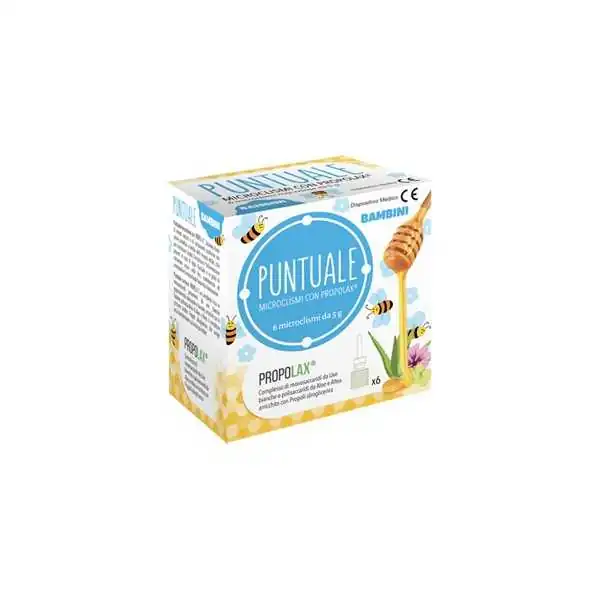 Nova PUNTUALE BAMBINI 6 MICROCLISMI a Base di Malva Aloe e Propoli, NOVA ARGENTIA Srl IND. FARM