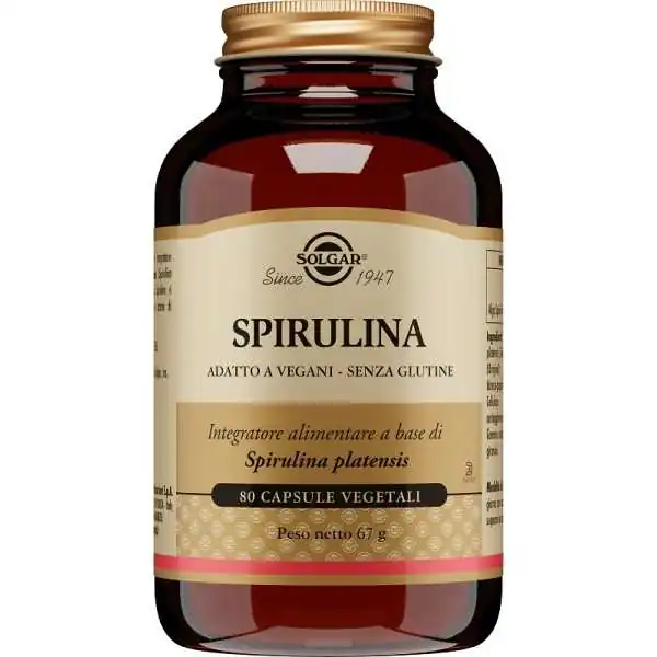 Solgar SPIRULINA 80 Capsule Vegetali | Farma di Fiducia