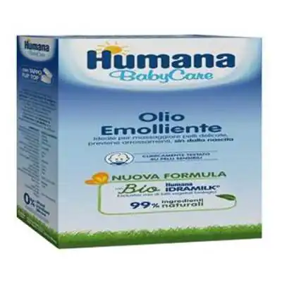 Humana Baby Care Olio Emolliente 250ml, HUMANA ITALIA SpA