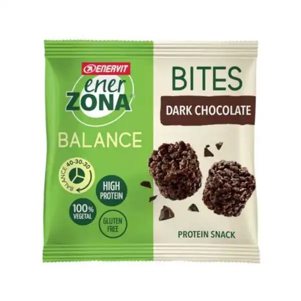Enerzona Balance Snack Bites Dark Chocolate 5 Minipack da 24 g | Farma di Fiducia