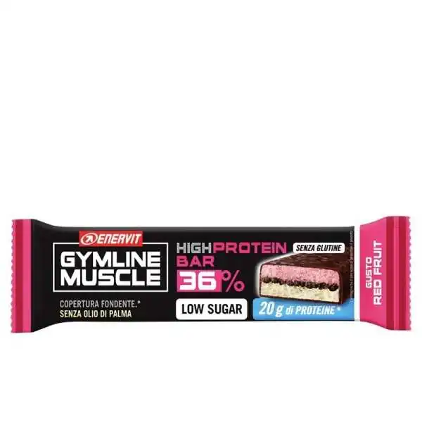 Enervit Gymline Protein Bar 36% Frutti Rossi 55 g | Farma di Fiducia