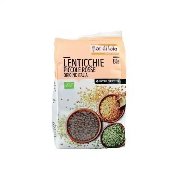LENTICCHIE Piccole Rosse Italiane BIO 400g Fior Di Loto, Fior di loto