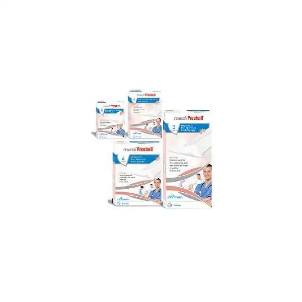 MEDIPRESTERIL P/OP DEL10X15 4 Pezzi, CORMAN SpA