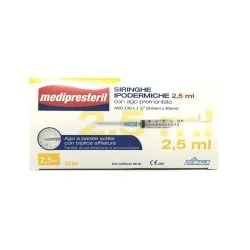MEDIPRESTERIL SIRINGA 2,5ML - Confezione da 10 pz