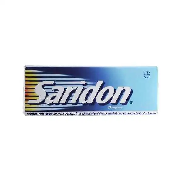 SARIDON  20 Compresse Dolore Acuto Paracetamolo Caffeina Propilfenazone, BAYER SpA